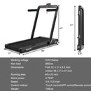 4.75HP 2 In 1 Folding Treadmill with Remote APP Control