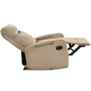Recliner Chair Single Sofa Lounger with Arm Storage and Cup Holder for Living Room