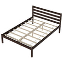 Full Size Bed frame Foundation with Solid Wooden Slat Suppor
