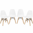 4 PCS Children Chair Set Medieval Style Dining Chairs with Wood Legs