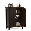 2-Door Bathroom Floor Storage Cabinet Space Saver Organizer