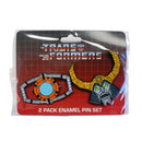 Transformers The Movie Unicron and Matrix Of Leadership 80's 2 Pack Enamel Pin Set