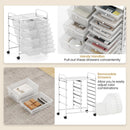 12-Drawer Utility Rolling Cart with Drawers Multi-Use Storage