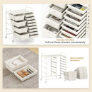 12-Drawer Utility Rolling Cart with Drawers Multi-Use Storage