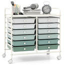 12 Drawers Rolling Storage Cart for Home and Office