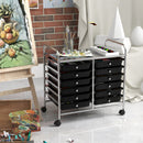 12 Drawers Rolling Storage Cart for Home and Office