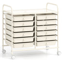 12 Drawers Rolling Storage Cart for Home and Office