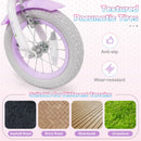Kids Bike 12-20 Inch with Training Wheels & Basket Purple