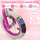 Kids Bike 12-18 Inch with Training Wheels - Pink