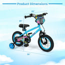 Kids Bike 16 Inch with Training Wheels Ages 4-7
