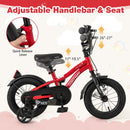14 Inch Kids Bike Adjustable Bicycle with Reflectors and Bell for 3-5 Years Old