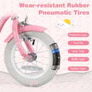 14 Inch Kids Bike with Training Wheels and Basket for Boys Girls 3-5 Years Old-14 inches