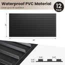 12-Pack PVC Slat Wall Panels for Interior Wall Decoration for Living Room and TV Background