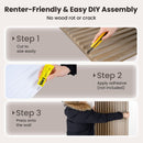 12-Pack PVC Slat Wall Panels for Interior Wall Decoration for Living Room and TV Background