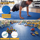 Puzzle Exercise Floor Mats 1/2 Inch Thick - 12 Tiles