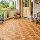 Acacia Wood Interlocking Deck Tiles 12x12 Inch - 24 Pack