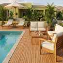 Acacia Wood Interlocking Deck Tiles 12x12 Inch - 27 Pack