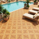 Acacia Wood Interlocking Deck Tiles 12x12 Inch - 48 Pack