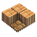 Acacia Wood Interlocking Deck Tiles 12x12 Inch - 54 Pack