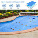 Rectangle Swimming Pool Cover 12-MIL Heat Retaining Pool Solar Blanket with Carrying Bag