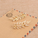 Leaf-Shaped Elegance Shirt Collar Pin