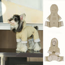 Pet Cotton-padded Coat Warm Four-legged Full-coverage With Hood