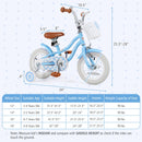 14 Inch Kids Bike with Adjustable Handlebar and Seat for 3-5 Year Old