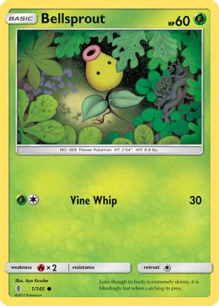 Bellsprout 001/145 - SM  Guardians Rising