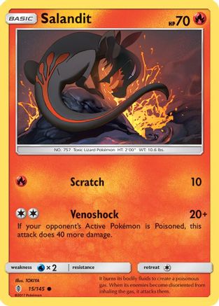 Salandit 015/145 - SM  Guardians Rising Reverse Holofoil