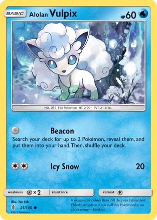 Alolan Vulpix 021/145 - SM  Guardians Rising