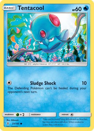 Tentacool 023/145 - SM  Guardians Rising Reverse Holofoil