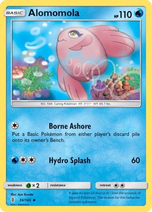 Alomomola 036/145 - SM  Guardians Rising Reverse Holofoil