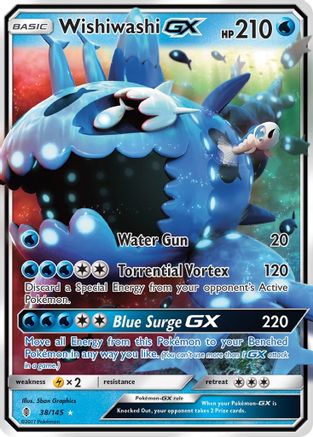 Wishiwashi GX 038/145 - SM  Guardians Rising Holofoil