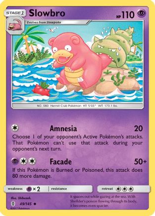 Slowbro 049/145 - SM  Guardians Rising Reverse Holofoil