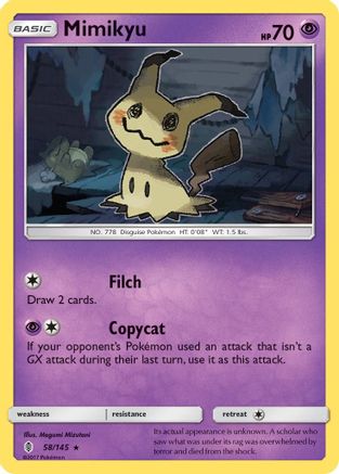 Mimikyu 058/145 - SM  Guardians Rising Reverse Holofoil