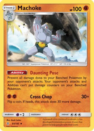 Machoke 064/145 - SM  Guardians Rising Reverse Holofoil