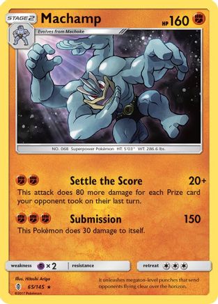 Machamp 065/145 - SM  Guardians Rising Holofoil