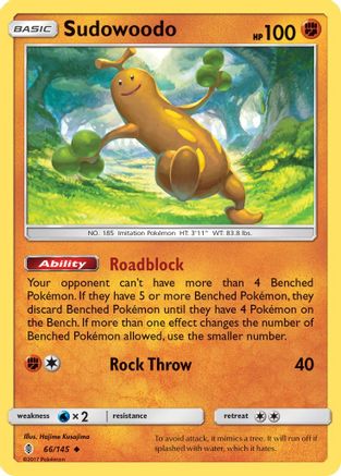Sudowoodo 066/145 - SM  Guardians Rising Reverse Holofoil