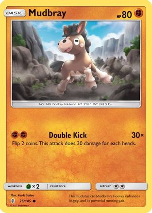 Mudbray 075/145 - SM  Guardians Rising Reverse Holofoil