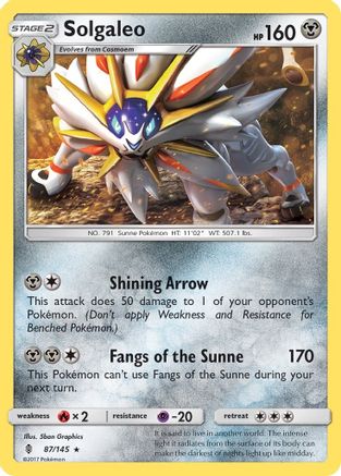 Solgaleo 087/145 - SM  Guardians Rising