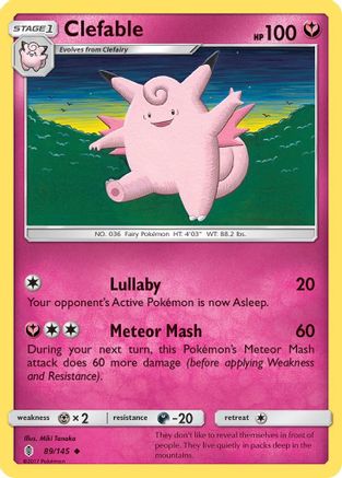 Clefable 089/145 - SM  Guardians Rising