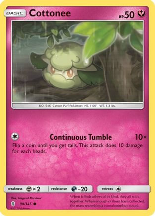 Cottonee 090/145 - SM  Guardians Rising Reverse Holofoil