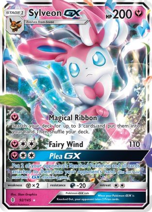 Sylveon GX 092/145 - SM  Guardians Rising Holofoil
