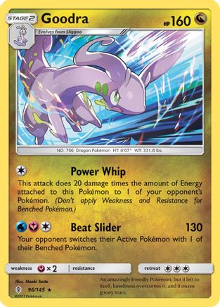 Goodra 096/145 - SM  Guardians Rising Reverse Holofoil