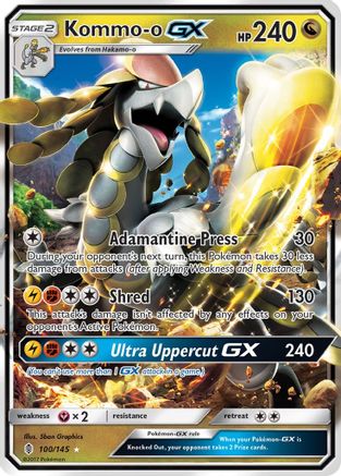Kommo-o GX 100/145 - SM  Guardians Rising Holofoil