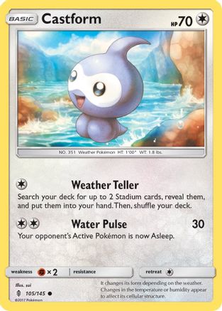 Castform 105/145 - SM  Guardians Rising