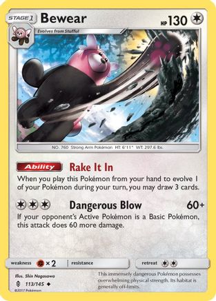 Bewear 113/145 - SM  Guardians Rising