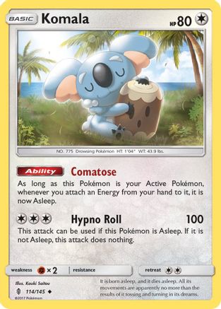 Komala 114/145 - SM  Guardians Rising Reverse Holofoil