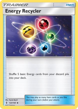 Energy Recycler 123/145 - SM  Guardians Rising Reverse Holofoil