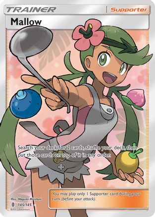 Mallow (Full Art) 145/145 - SM  Guardians Rising Holofoil
